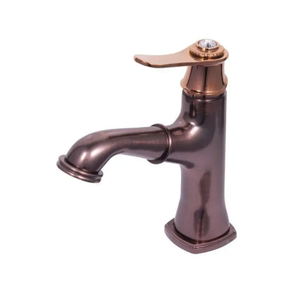 Robinet de lavabo avec douche extractible, sanitaire en laiton, marron, OD/2037