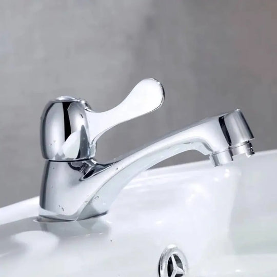 Robinet de lavabo papillon eau froide robinets de salle de bains chromés titre par défaut Alessandro Design