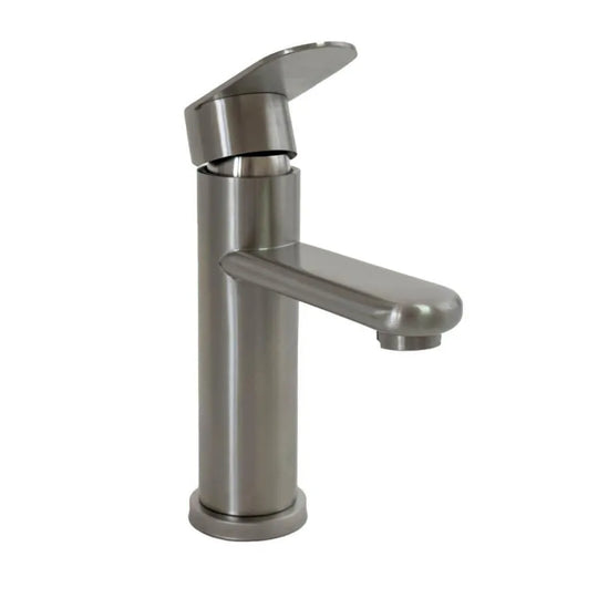 Robinet de lavabo, acier inoxydable brossé, raccords, kit de fixation, robinets de salle de bain ZY1002 Titre par défaut Alessandro Design