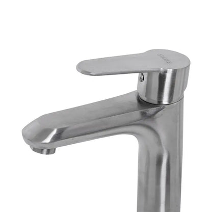 Robinet de lavabo haut de gamme, acier inoxydable, chrome, YSQ/110