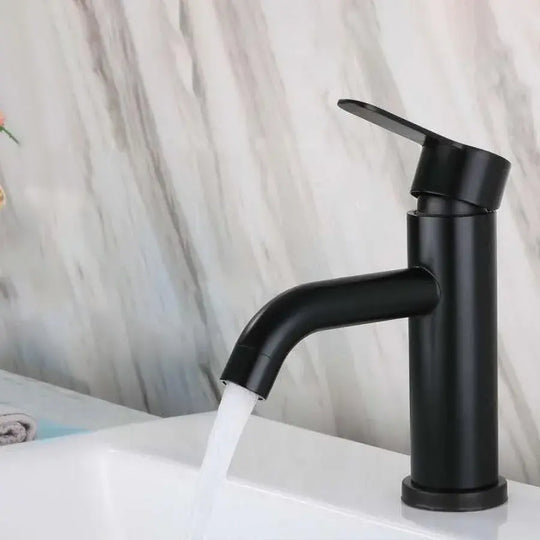 Robinet d'évier, acier inoxydable SUS304, noir, HS/LY007 Robinets de salle de bain Titre par défaut Alessandro Design