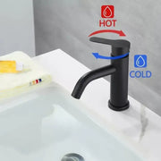 Robinet d'évier, Acier inoxydable SUS304, Noir, HS/LY007