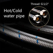 Robinet de lavabo, Inox brossé, Robinetterie, Kit de fixation, MP005