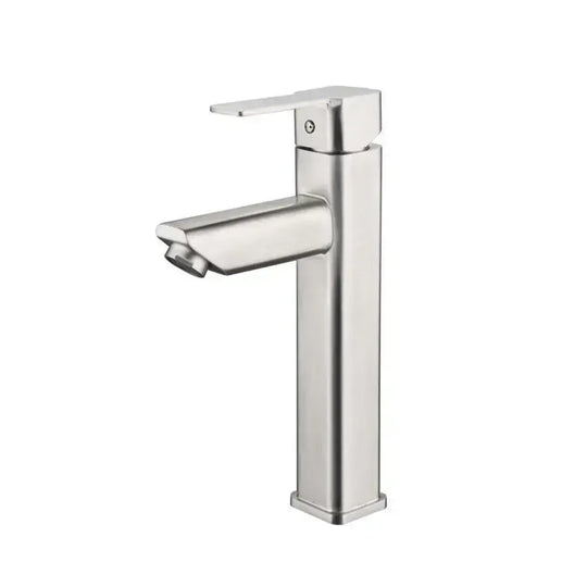 Robinet d'évier, acier inoxydable SUS304, satiné, robinets de salle de bains MP014 Titre par défaut Alessandro Design