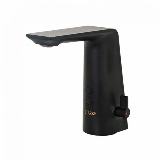 Robinet d'évier avec capteur, laiton sanitaire, noir, RW-190BK