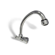 Robinet mural d'eau froide avec bec rotatif en alliage d'argent