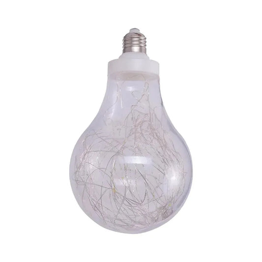 Ampoule décorative, en plastique, avec fiche bleue/multicolore - Bleu