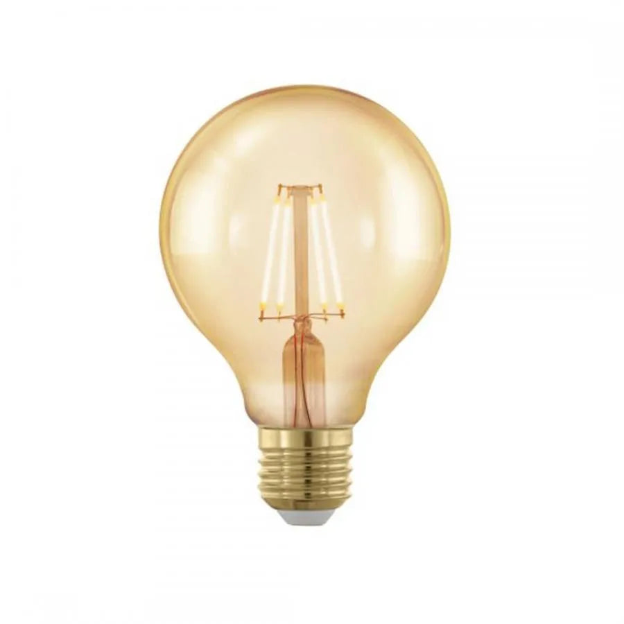 Ampoule à filament G80, E27, 6W, lumière froide