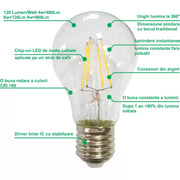 Ampoule LED Bougie à Filament E27 4W=45W 3000K