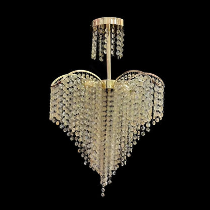 Lustre en cristal CONWY Eleganza, 4xE27, diamètre 47cm, doré