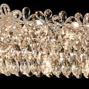Lustre en cristal Regalis 11x E14, diamètre 85 cm, or brillant, hauteur réglable, métal et cristal