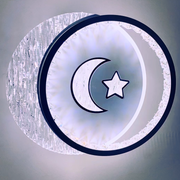 PERU Lustre LED 34W, 2 Cercles, Lumière Froide/Chaude/Neutre, Blanc