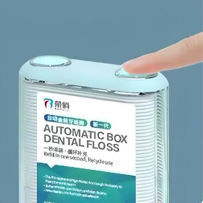 Lot de 100 cure-dents avec fil dentaire avec boîte jetable