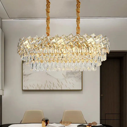 Lustre en cristal WINDSOR Regalis 10x E14, diamètre 85 cm, or brillant, hauteur réglable