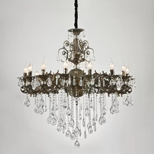 Lustre Christopher 16x E14 Lustres classiques en bronze antique Titre par défaut Alessandro Design