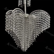 Lustre en cristal Baylor 4x E27 diamètre 44 cm argent