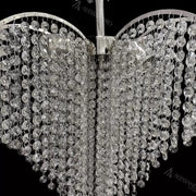 Lustre en cristal Baylor 4x E27 diamètre 44 cm argent