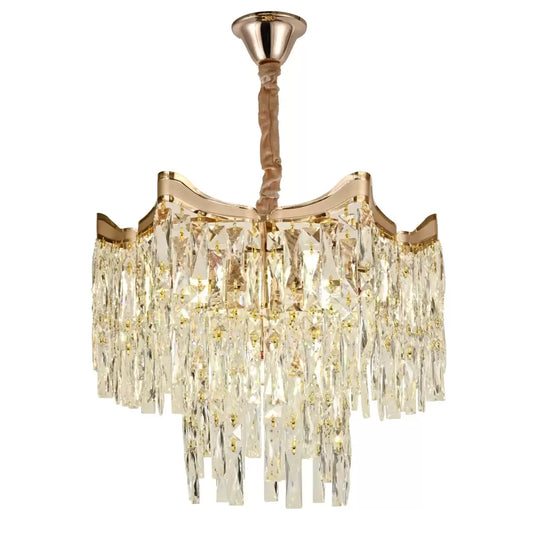 Candélabre en cristal Bellamy 5x E27 Candélabre en cristal doré Titre par défaut Alessandro Design
