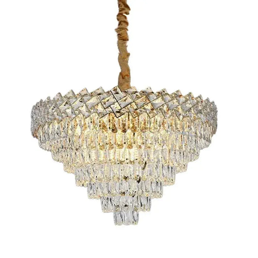 Lustre en cristal WINDSOR Supremo 16xE27, diamètre 80 cm, or brillant, hauteur réglable