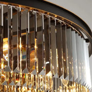 Lustre en cristal Brady 12x E14 noir