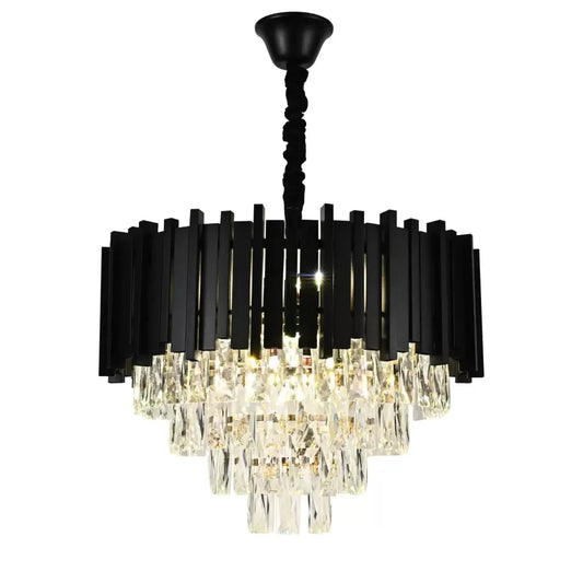 Lustre en cristal Ford 5x E27 noir