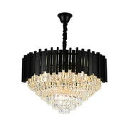 Lustre en cristal Francis 10x E27 noir
