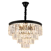 Lustre en cristal Frank 10x E27 noir