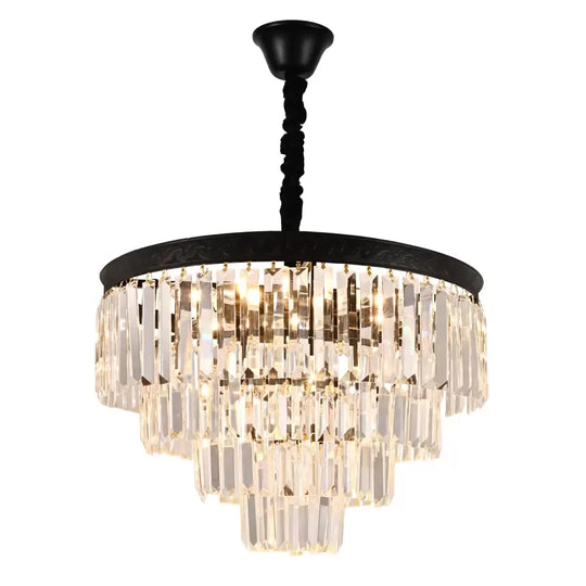 Candélabre en cristal Frank 10x E27 Candélabre en cristal noir Default Title Alessandro Design