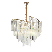 Lustre en cristal TRIANON Magno 10x E27, diamètre 56 cm, or brillant, hauteur réglable