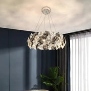Lustre en cristal Hefe 4x E27 Argent