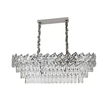 Lustre en cristal WINDSOR Regalis 10xE14, diamètre 85 cm, chrome brillant, hauteur réglable