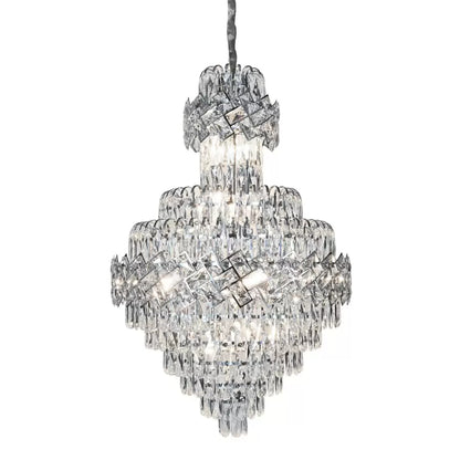 Candelabru Cristal WINDSOR Grande Supremo 14xE14, Diametru 60X90cm, Crom Lucios, Inaltime Reglabila Candelabre Cristal Default Title Alessandro Design