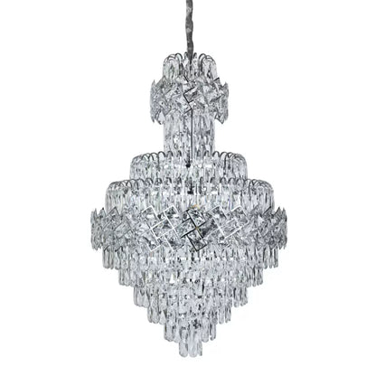 Candelabru Cristal WINDSOR Grande Supremo 14xE14, Diametru 60X90cm, Crom Lucios, Inaltime Reglabila Candelabre Cristal Default Title Alessandro Design