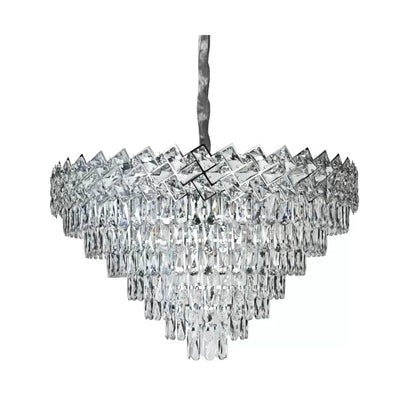Lustre en cristal WINDSOR Supremo 16xE27, diamètre 80 cm, chrome brillant, hauteur réglable