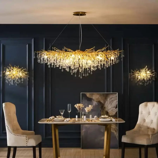Candélabre en cristal Kaiser 13x G9 diamètre 120 cm candélabre en cristal doré titre par défaut Alessandro Design