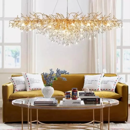 Lustre en cristal Kaiser 13x G9 diamètre 120 cm doré