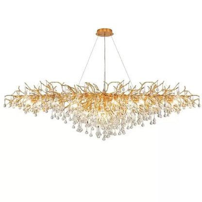 Lustre en cristal Kaiser 13x G9 diamètre 120 cm doré