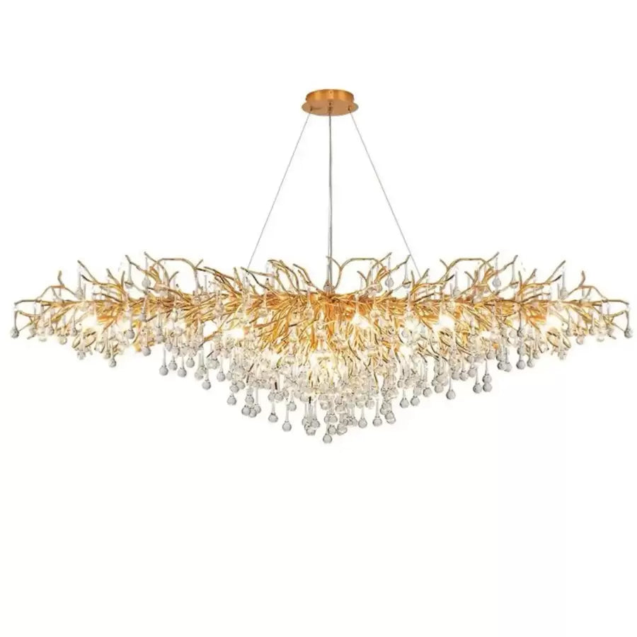 Lustre en cristal Kaiser 13x G9 diamètre 120 cm doré