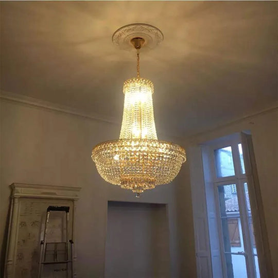 Candélabre en cristal Kassian 11x E14 Candélabre en cristal doré Titre par défaut Alessandro Design