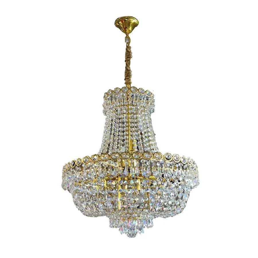 Lustre en cristal Kassian 11x E14 doré