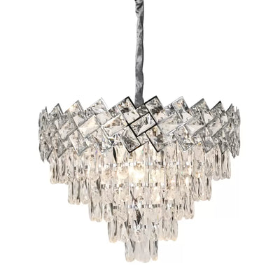 Lustre en cristal WINDSOR Elegance 5x E27, diamètre 49cm, chrome brillant, hauteur réglable