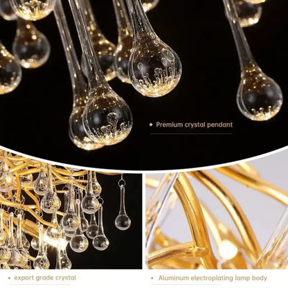 Lustre en cristal Nathanael 7x G9 Or