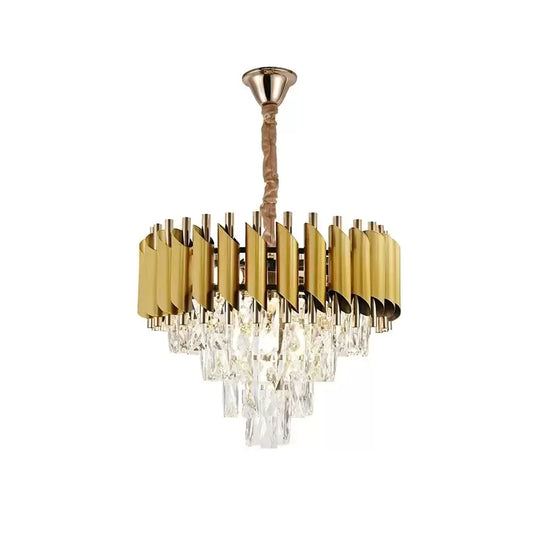 Candélabre en Cristal Salvador 4x E27 Candélabre en Cristal doré Titre par défaut Alessandro Design