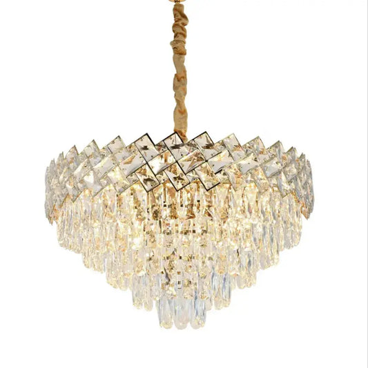 Lustre en cristal Villante 10x E27 doré