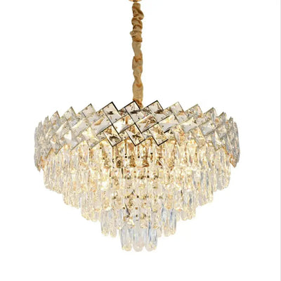 Lustre en cristal Villante 10x E27 doré