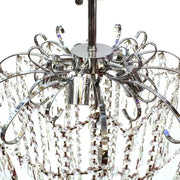 Lustre en cristal EDINBURGH Eleganza, 5xE27, diamètre 47cm, Chrome brillant
