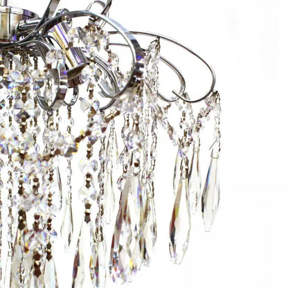 Lustre en cristal EDINBURGH Eleganza, 5xE27, diamètre 47cm, Chrome brillant