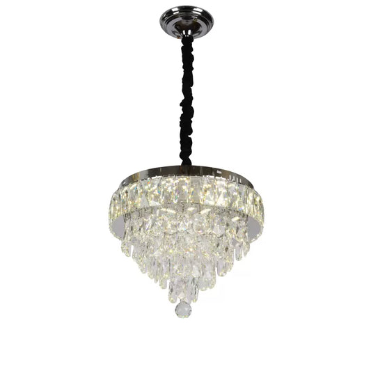 Lustre LED en Cristal avec Télécommande Arturo 40W Dimable Argent