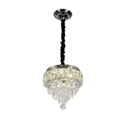 MEILI CRYSTAL CASCADA 300 – Lustre LED avec Cristaux, 52W, Ø300 mm, avec Télécommande