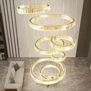 Lustre LED en cristal avec télécommande Messiah 128W Argent